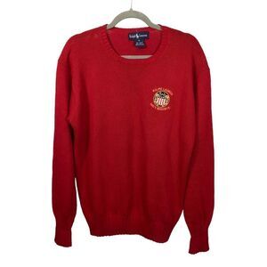Ralph Lauren Navy Reserve Men’s Crew Neck Sweater Cotton Size Small